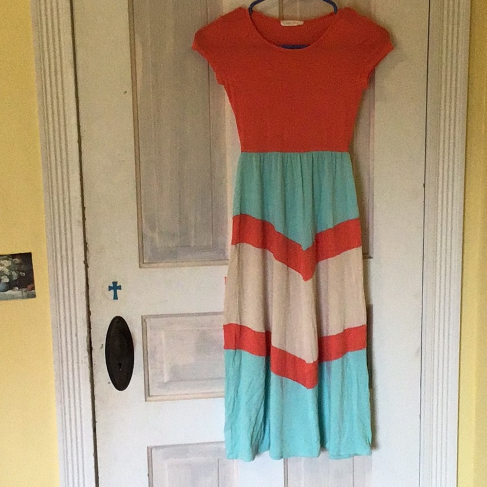 Colorful maxi dress for girls